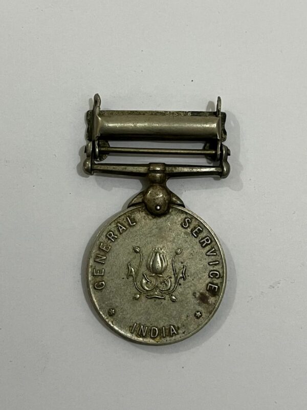 RARE  GENERAL SERVICE MEDAL WITH CLAPS GOA 1961  NAMED - Image 3