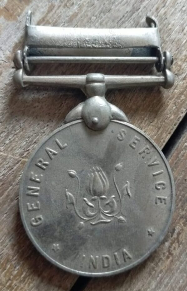 RARE  GENERAL SERVICE MEDAL WITH CLAPS MIZZO HILLS  NAMED - Image 2