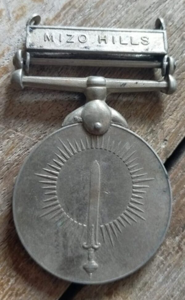 RARE  GENERAL SERVICE MEDAL WITH CLAPS MIZZO HILLS  NAMED