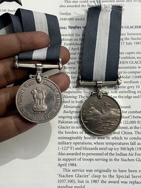RARE SIACHEN MEDAL 1971 UNAMED - Image 2