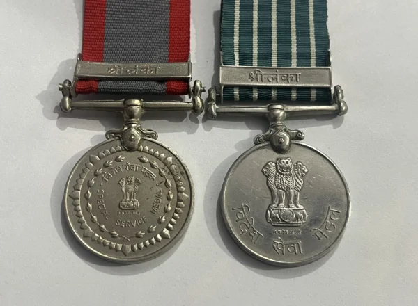 Group 4   GROUP OF 2 SPECIAL SERVICE and VIDESH SEVA MEDAL WITH CLASP SRILANKA