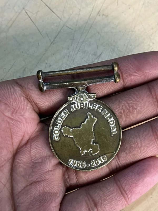 HARYANA POLICE 50 YEAR JUBLIE MEDAL - Image 2