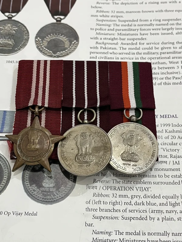 GROUP OF MEDALS PASCHIMI STAR NAMED AND REST UNAMED
