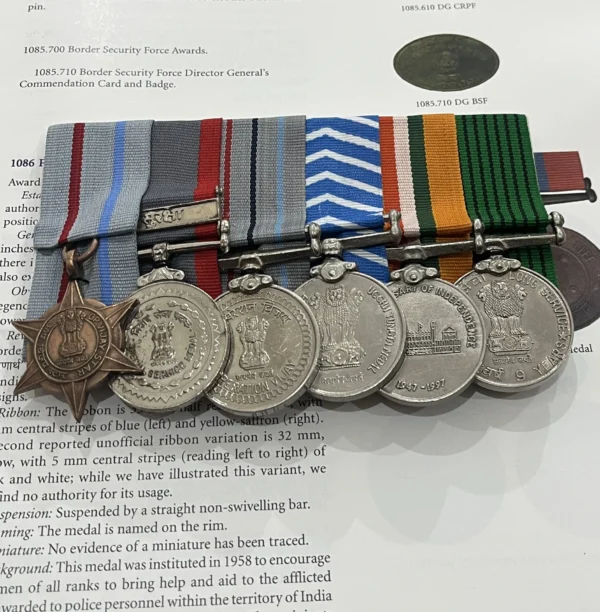 Group of Medal named to SM of JAK Riff  Only OP RAKSHAK IS NAMED REST ARE UNAMED AS ISSUED