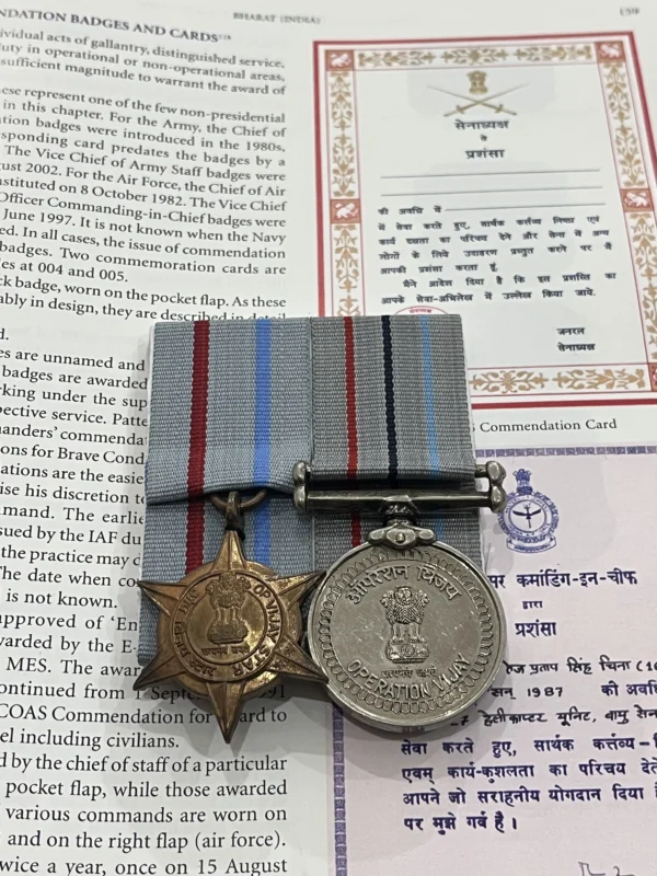 GROUP OF 2 OP VIJAY STAR AND OP VIJAY MEDAL UNAMED - Image 3