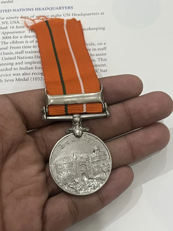 Rare and Original SAINYA SEVA MEDAL MARUSTHAL named to PTR IN PARA R - Image 3
