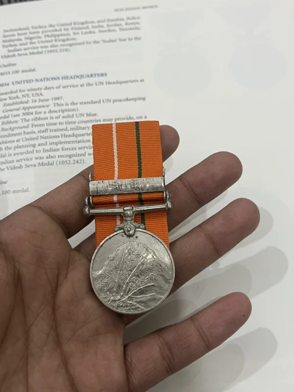 Rare and Original SAINYA SEVA MEDAL NEFA named to ASC-AT
