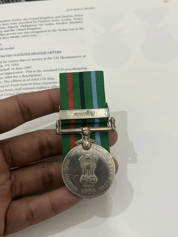 Rare and Original SAMANYA SEVA MEDAL NAGALAND single court mounted